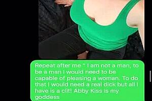 Sexting and humiliating my sissy bitch real hard