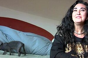 she's a lady outside, but in bed she's sucking big cocks