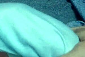 Byrd jerks off for Ladybyrd's exhibitionist tease