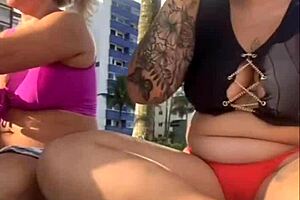 milf alone on beach flashing wanting to get naughty without husband