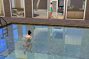 my step mom tricked me into game and fucked me