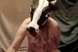 Slave gets humiliated with anal enema 😩