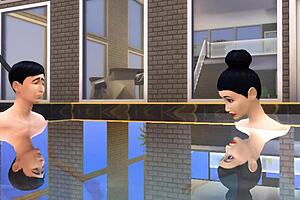 my step mom tricked me into game and fucked me