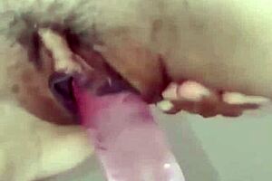 Skinny MILF Feels Intense Ecstasy Riding Dildo Cowgirl Style, Pussy Clenching in Solo Bliss