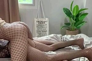 Damn! Watch This Asian Ladyboy In Stockings Take A Hard Pounding Bareback Outdoors!