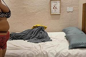 Curvy Teacher With Huge Big Tits Fucks Student Secretly In Her Bedroom With Intense Passion