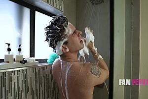 Blonde milf reverse cowgirls step son every time they home alone in taboo bathing oral riding