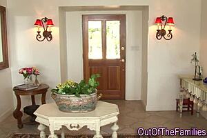 step teen 18+ and milf get jizzed in high definition group scene