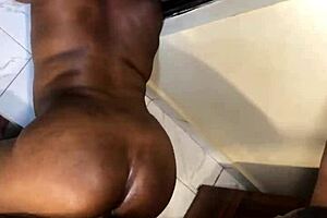 wife watches nervously as sugar boy fucks her hard from behind. she peeks out the door for husband while bbw body shakes.