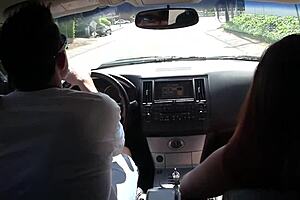 Talia meets a stranger in public toilet