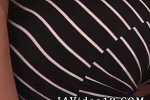 Horny Japanese teen Rino Momoi gives mind-blowing fellatio then gets pulverized hard for creampie in raw JAV