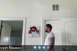 Petite MILF bouncing on hard cock, sloppy and fun