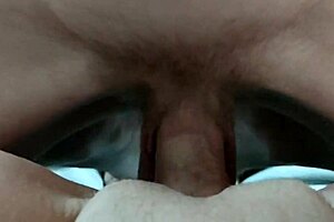 Me and my beautiful milf licking, sucking, biting, and fucking with a cheeky dildo spitroast.