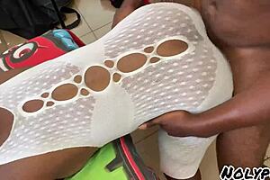 Hot Sexy Ebony Fucked Doggystyle in Her Room with Swollen Wet Pussy