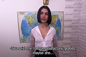 Student Obsessed with Teacher's Big Cock in Taboo Classroom Encounter