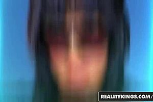 Audrina Grace and Brick Danger in big naturals breast overload scene