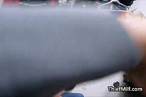 aussie cougar rides officer's dick for stealing lingerie