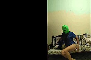 Stepmom Comes Home Horny, Touches Herself to Relax After Work!