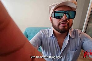 Personal trainer fucks muscular latina milf in doggystyle with monster cock