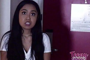 Professor Seth Brogan cums inside Coed Luna Mills