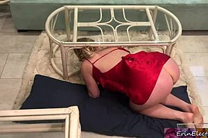 Stepmom Stuck In The Living Room Cleaning - Erin Electra