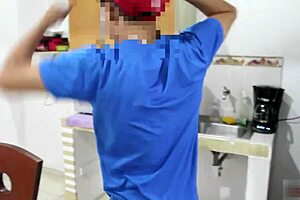 Horny Stepson Fucks Milf Stepmother Alone at Home