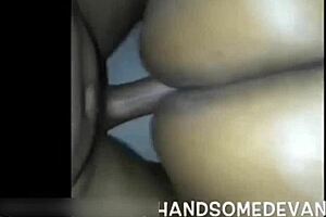 ebony bbw granny meets handsomedevan for big black cock anal fucking, mommy mature monster cock part 2.