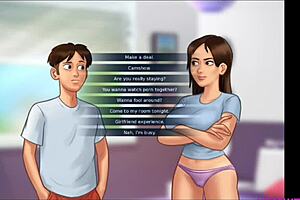 Мачуха и сводная сестра с огромными сиськами жестко ебутся