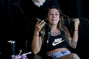 Flor De Damiana Does Sensual Stripper And Shows Big Tits!