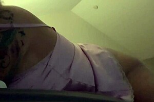 Young MILF Achieves Orgasm In Pink Satin Lingerie