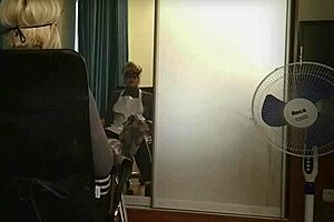 i'm mrs lazinski getting a haircut at the czech salon