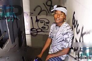 ebony bbw granny meets handsomedevan for big black cock anal fucking, mommy mature monster cock part 2.