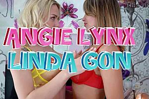Grabando un lésbico con pornostars angie lynx y linda gonzalez, pidiendo un trio de infarto!