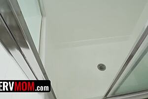 busty stepmom lexi luna gets cozy under blanket with stepson