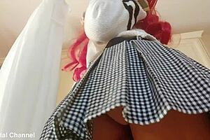 is this indian busty step mom masturbating her tight hairy pussy, horny and beaver-like?