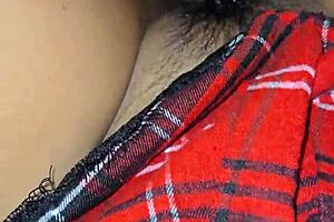 sexy latina wife in outfit gets cum covered after tight wet sex