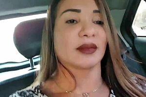 Shared uber ride turns into blowjob and assfucking to motel