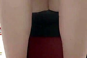 i saw my stepsister trying on shoes after workout showing dirty feet and panties