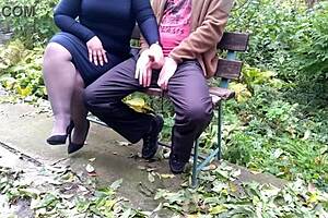 our dirty hobby involves cumming on the street with pantyhose