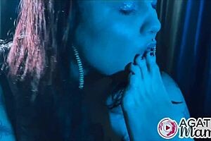 two hot lesbians licking each other's asses in foot fetish