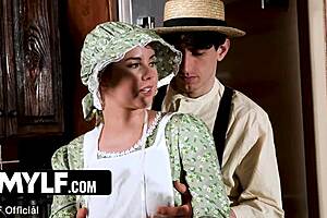 when she messes up, he takes her ass with his huge cock