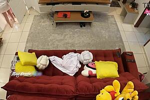 She controls his monster cock with rough handjob