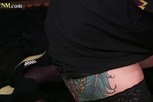 classy milfs dominate with intense handjobs in threesome