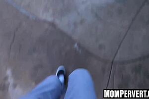 stepson dick sucking fun with gorgeous stepmom and then she bends over and gets fucked really hard