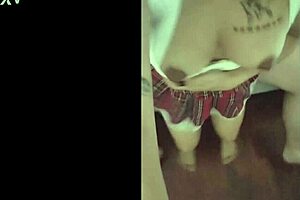 Big tits Asian babysitter bounces on hard cock