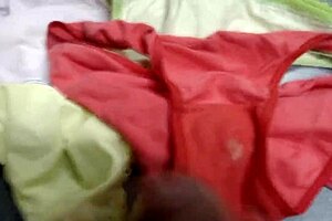 Intense Jerk Off Into Wife's Panties Compilation