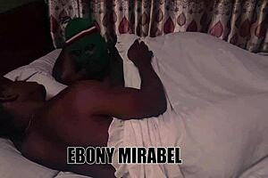 Hot ebony feels honey in the night unsure how to handle it