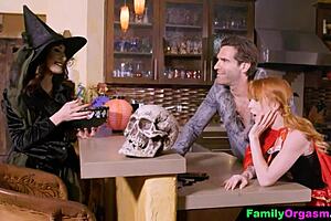 Step Dad And Stepdaughter Cheat On Stepmom At Halloween