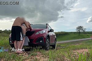 We had sex with many cars passing by and looking at us