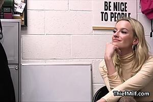 Housewife Cougar Caught Masturbating With Stolen Dildos In The Office.